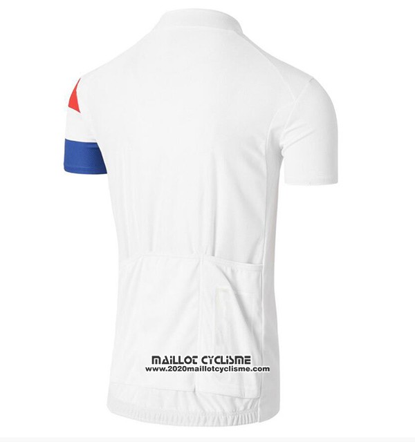 2017 Maillot Ciclismo Coq Sportif Tour de France Blanc Manches Courtes et Cuissard